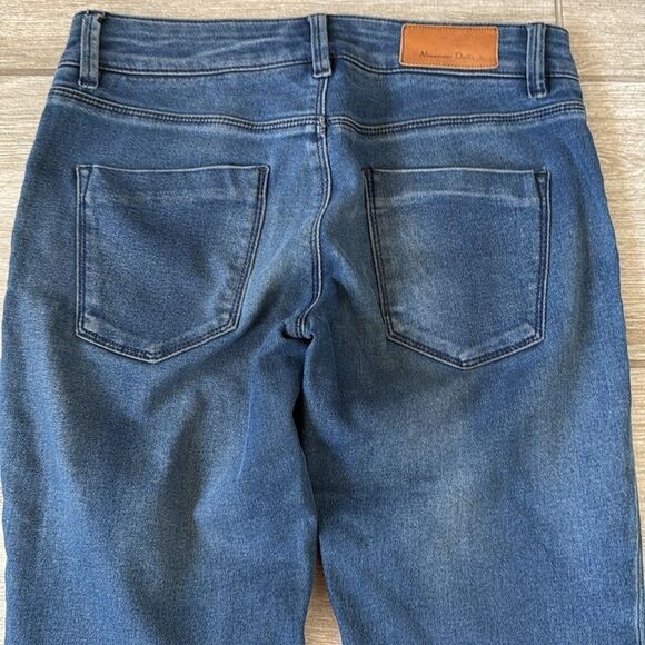 Massimo Dutti Women's Skinny‎ Jeans Size 26 Blue Mid-Rise Stretch Side Zipper - Picture 3 of 9
